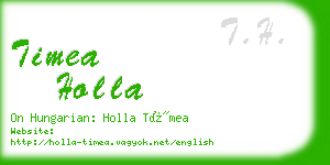 timea holla business card